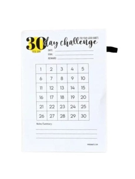 30 Day Challenge Notepad