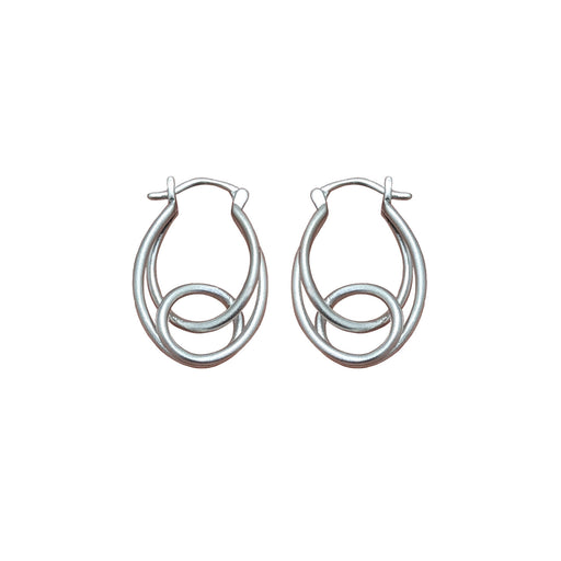 Transmigration Rhodium Plated Earrings
