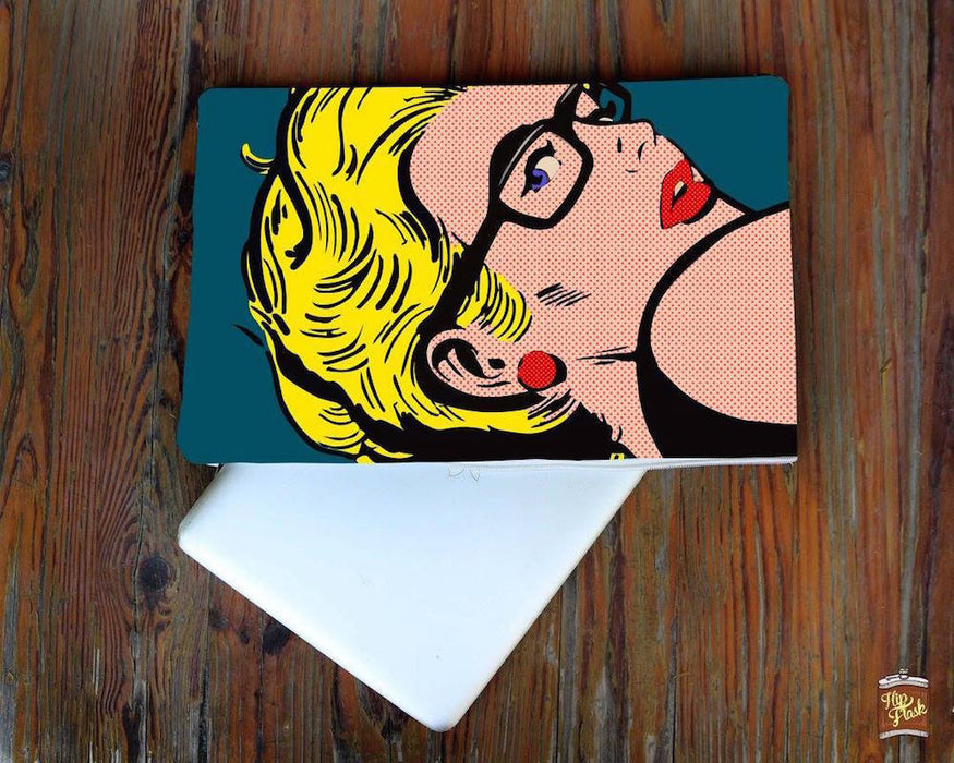 Pop Art Woman Laptop Cover