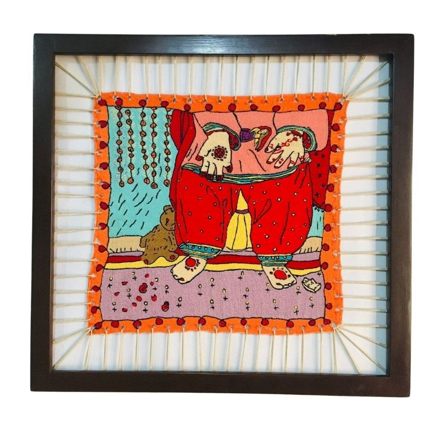 Child Bride Framed Textile Artwork - Limited Edition