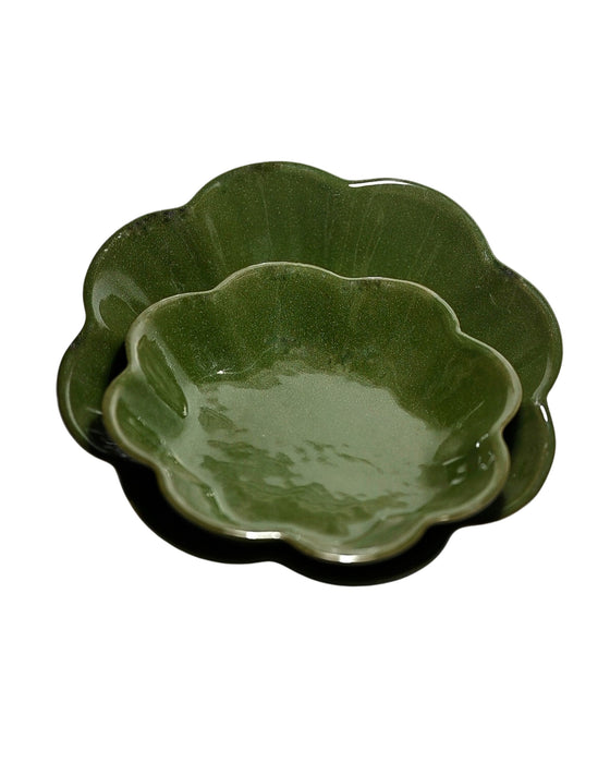 Daisy Plates - Green