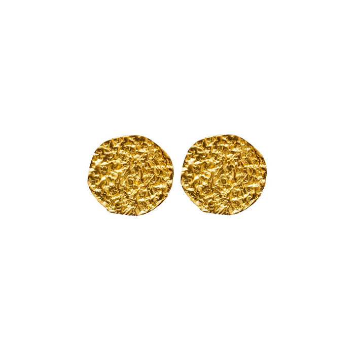 Circle of life Gold Plated Stud