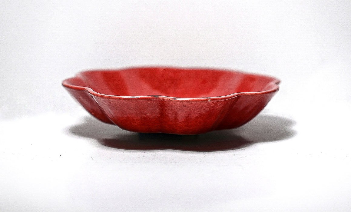 Daisy Plates - Maroon