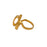 Flowing Around Rhodium Gold Ring