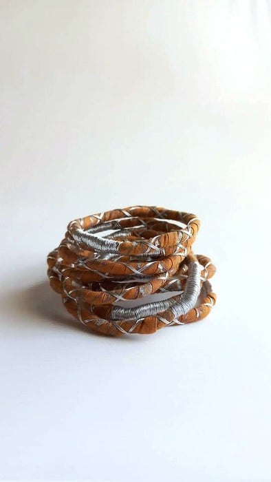 Zero Waste Bangles - Set of 2 - Handmade