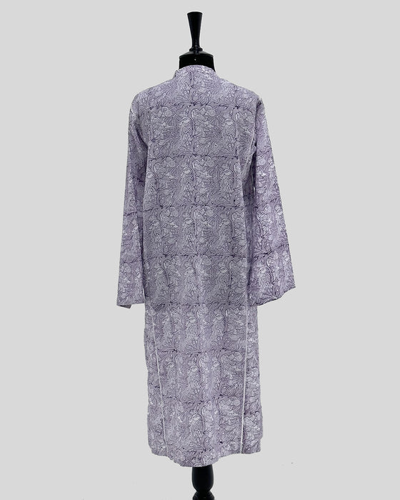 Love in Lilac - Handblocked Kurta