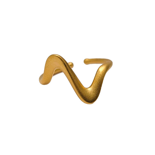 Riding the Waves Gold Plated Ring