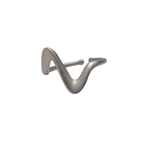 Riding the Waves Rhodium Plated Ring