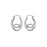 Transmigration Rhodium Plated Earrings
