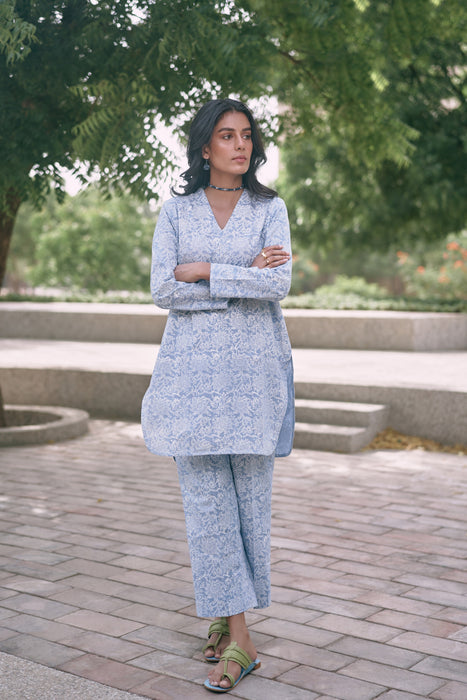 Badal - Handblocked Co-ord Set
