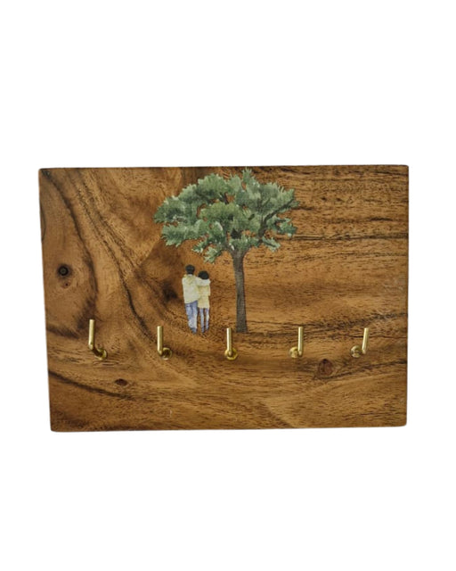 Young Couple Key Holder