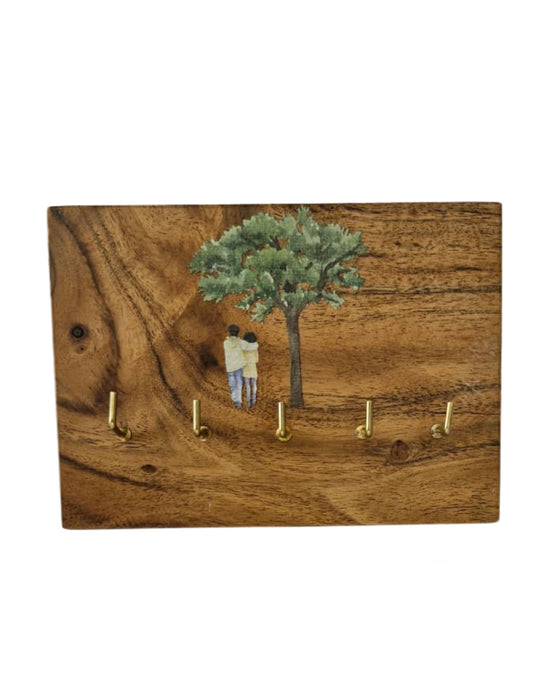 Young Couple Key Holder