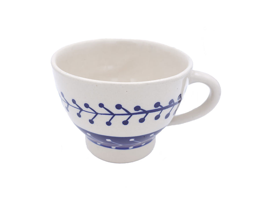Over Sized Mug - Blue and White Floral