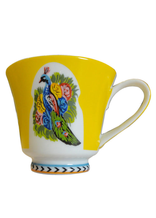 Tea Cup & Saucer - Yellow