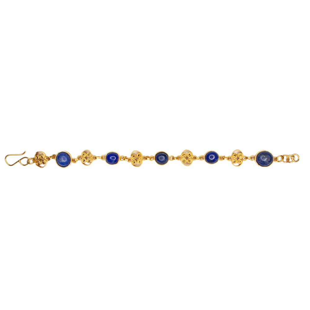 Twirl Bracelet 4 with Lapis Lazuli