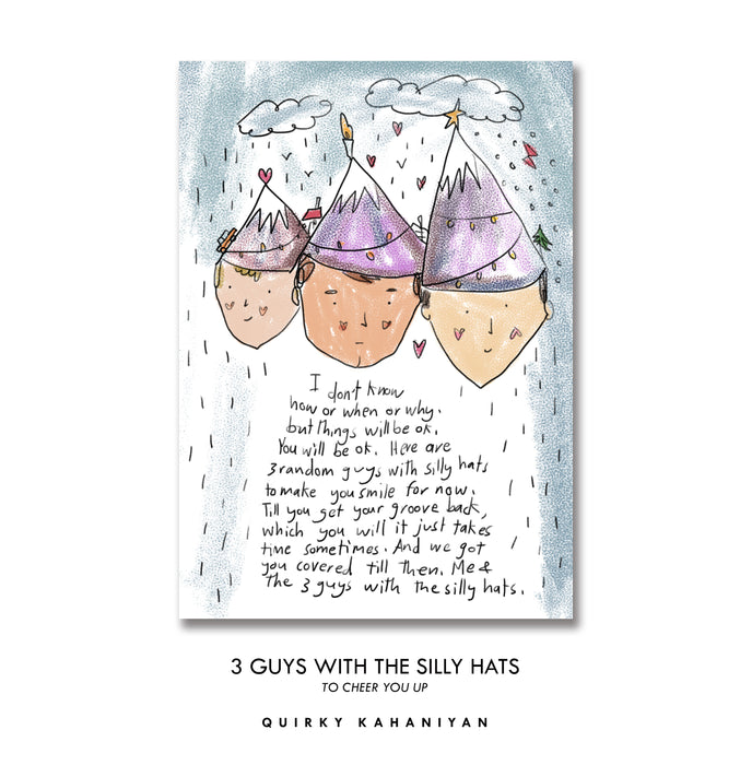 3 Guys - Greeting Card
