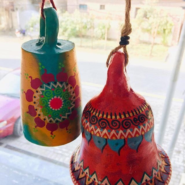 Hand Painted Large Bell