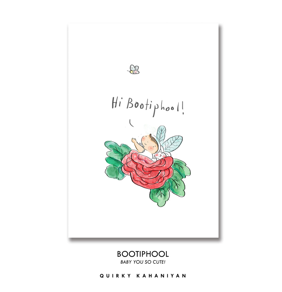 Bootiphool - Greeting Card