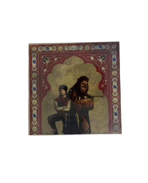 Star Wars Mughal Square Coaster- Hans Solo and Chewbacca