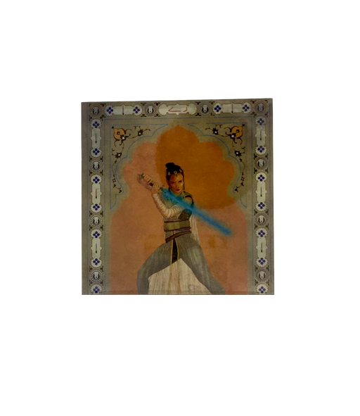 Star Wars Mughal Square Coaster- Princess Leia young