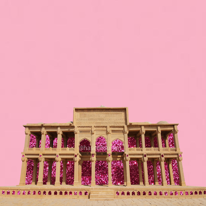 Glitter Makli Necropolis Pink - Poster