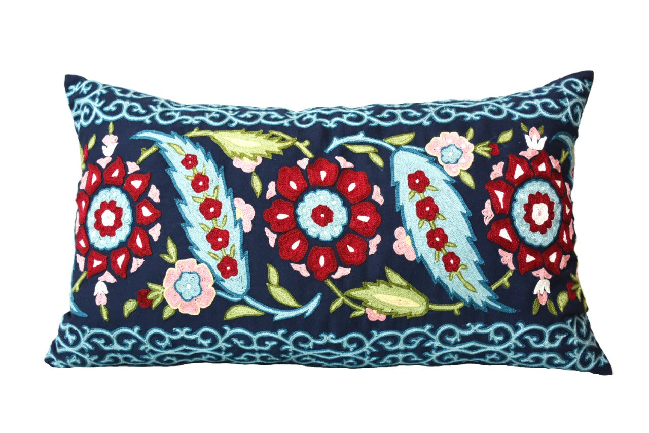 Hand Embroidered Cushion Cover