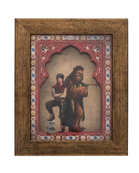 Han Solo Chewbacca - Mughal Star Wars Miniature Frames