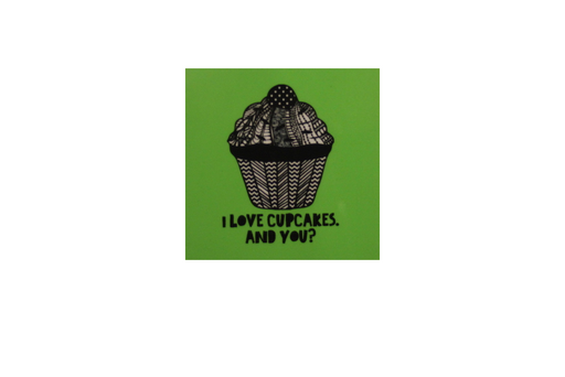 Magnet - I Love Cupcakes.  And You?