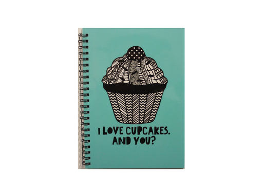 Notebook - I Love Cupcakes.  And You?