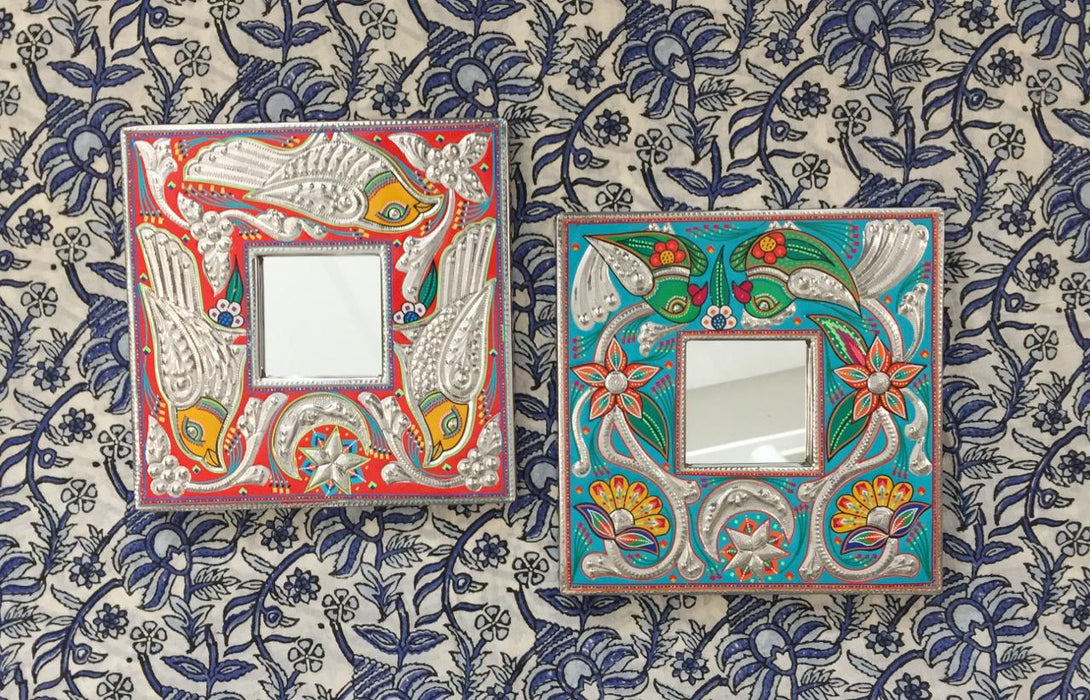 Small Mirror Frame - Red Bird