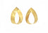 Teardrop Gold Plated Posts