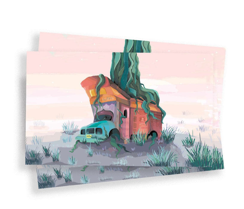 Truck & The Beanstalk Postcard