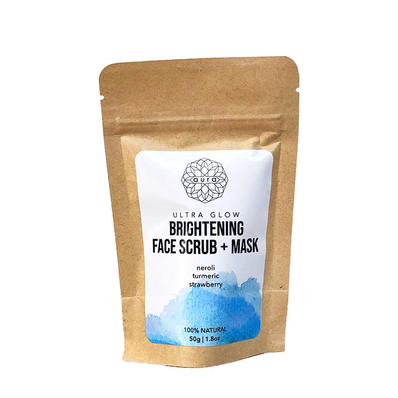 Ultra Glow Brightening & Toning Face Scrub & Mask - Pouch