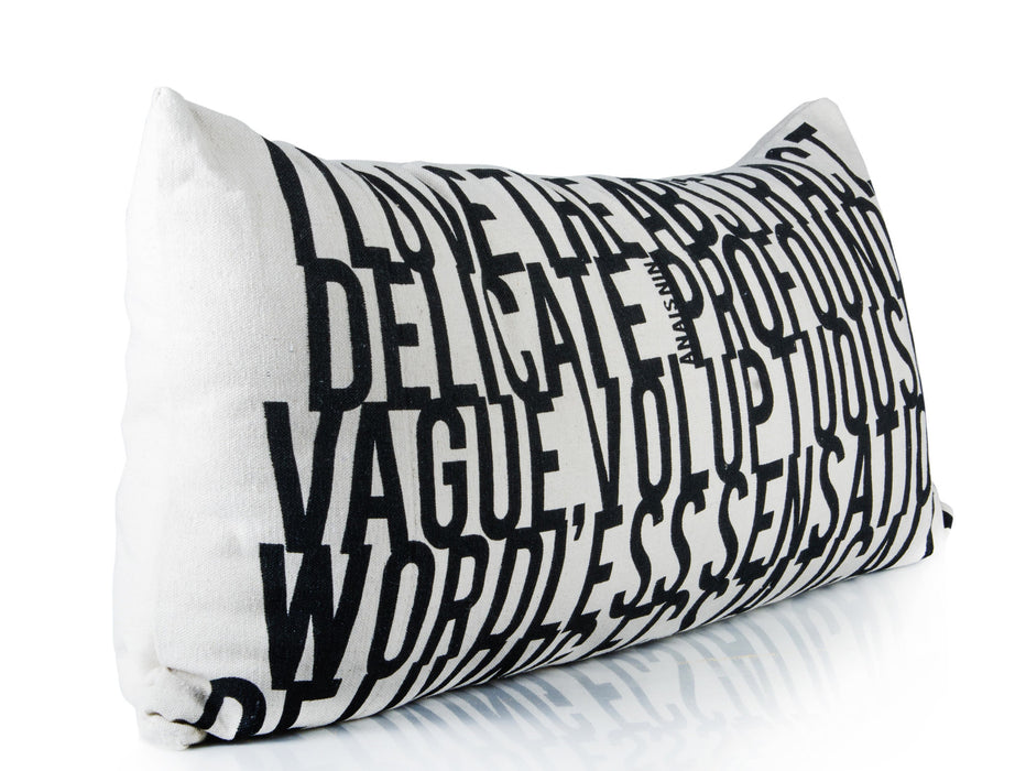 Ode to Anais Nin Cushion