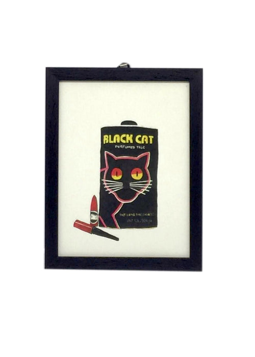 Black Cat Print Frame