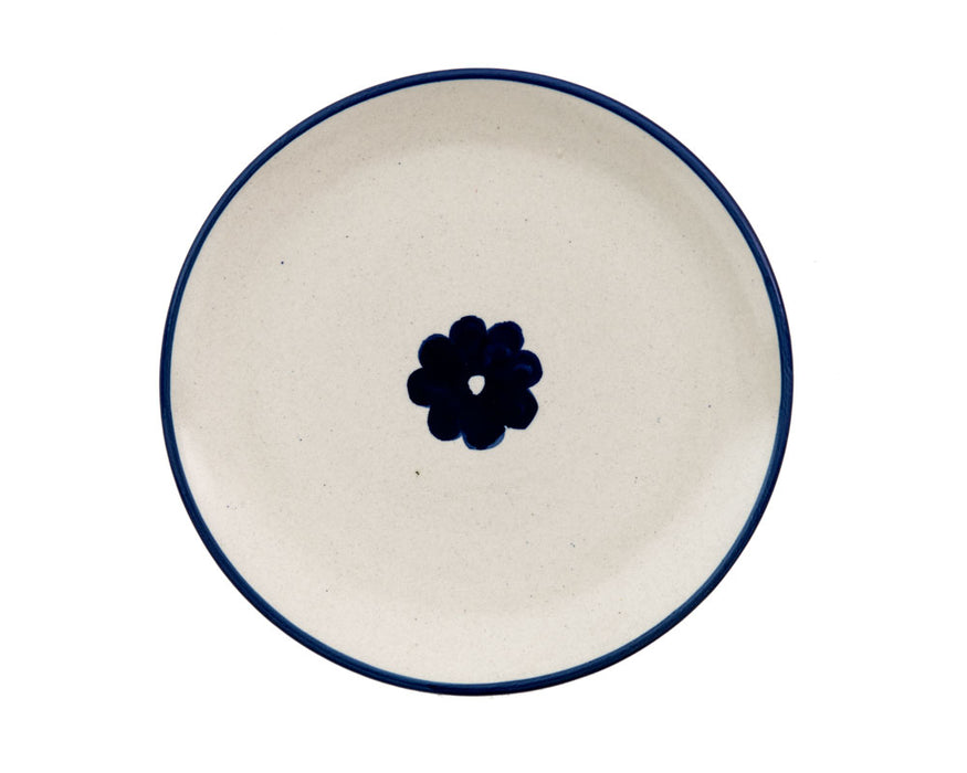 Dinner Plate - Daisy Days Navy Blue Single Flower