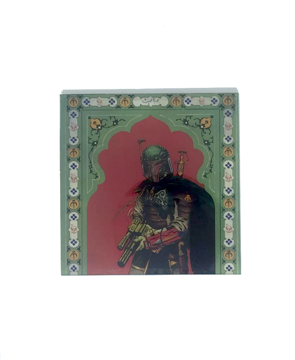 Star Wars Mughal Square Coaster- Boba Fett