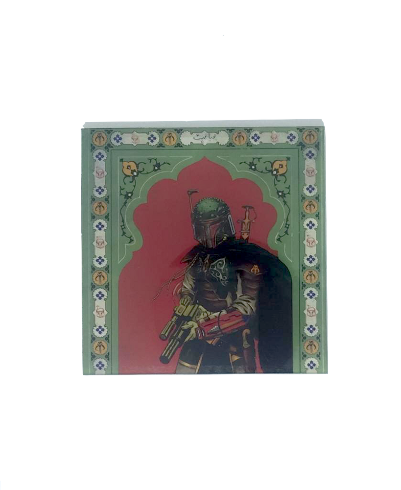 Star Wars Mughal Square Coaster- Boba Fett