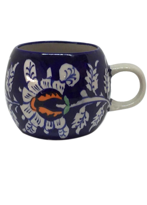 Round Mug - Summer Garden with Orange Pop