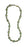 Green Paper and Serpentine Beaded Necklace