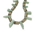 News Beads with Tumbled Serpentine Necklace