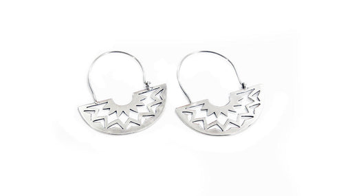 Geometric Cutout Hoops