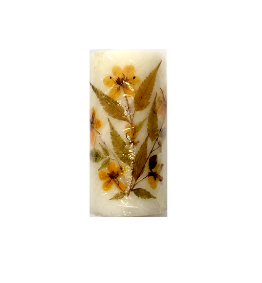 Dried Flowers' Candle - Medium