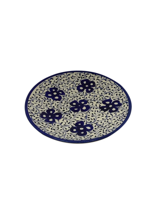 Side Plate - Four Leaved Clover in Swirl