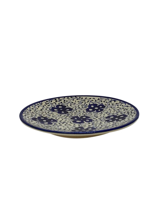 Side Plate - Four Leaved Clover in Swirl